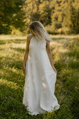 Linen Vineyard Wedding Dress