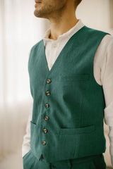 Classic Linen Vest