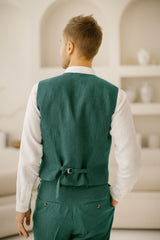 Classic Linen Vest