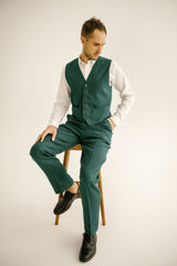 Classic Linen Vest