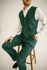 Classic Linen Vest
