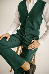 Classic Linen Wedding Suit (Set Of 3)