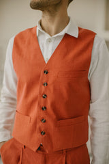 Classic Linen Vest