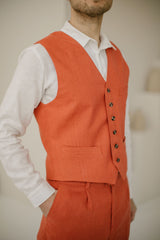 Classic Linen Vest