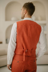 Classic Linen Vest