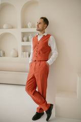 Classic Linen Wedding Suit (Set Of 2)