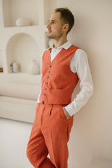 Classic Linen Vest