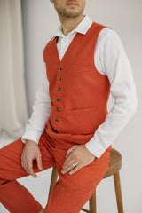 Classic Linen Vest