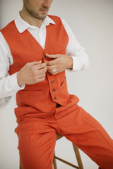 Classic Linen Vest