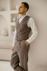 Classic Linen Vest