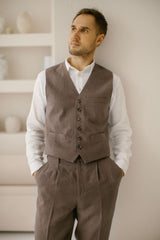 Classic Linen Vest
