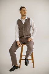 Classic Linen Wedding Suit (Set Of 2)