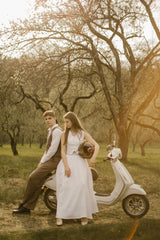 Linen Waistcoat Skirt Set