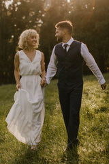 Linen Bridal Dress
