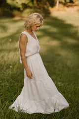 Linen Bridal Dress