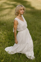 Linen Bridal Dress