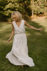 Linen Bridal Dress