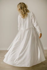 Long Linen Wedding Coat