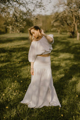 Linen Wedding Dress Set