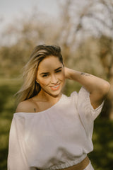 Linen Wedding Dress Set