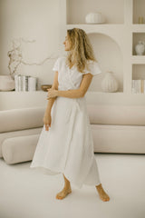 Barefoot Linen Wedding Dress
