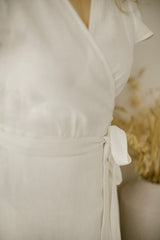 Barefoot Linen Wedding Dress