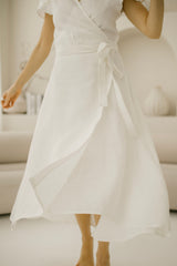 Barefoot Linen Wedding Dress