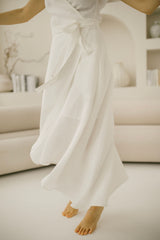 Barefoot Linen Wedding Dress