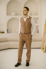 Classic Linen Wedding Suit (Set Of 2)