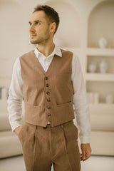 Classic Linen Vest