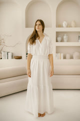 Linen Countryside Wedding Dress