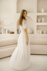 Linen Countryside Wedding Dress