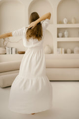 Linen Countryside Wedding Dress