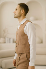 Classic Linen Vest