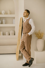 Classic Linen Wedding Suit (Set Of 2)