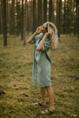 Linen Shirt Dress