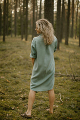 Linen Shirt Dress