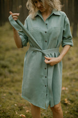 Linen Shirt Dress