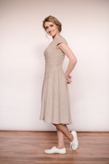 Linen retro dress