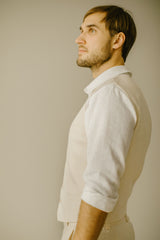 Linen Wedding Vest