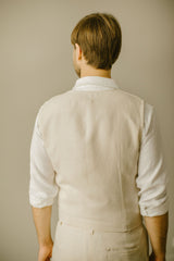 Linen Wedding Vest