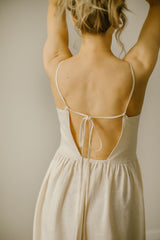 Minimalist Linen Wedding Dress