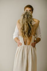 Minimalist Linen Wedding Dress