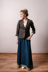 Linen jacket 3/4 sleeves