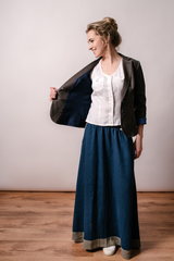 Linen jacket 3/4 sleeves