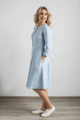 Linen elegant dress