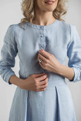 Linen elegant dress
