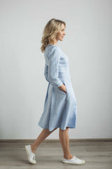 Linen elegant dress