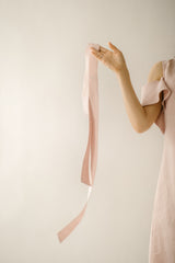 Open Shoulders Linen Dress