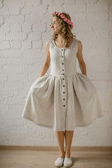 Linen Rustic Dress